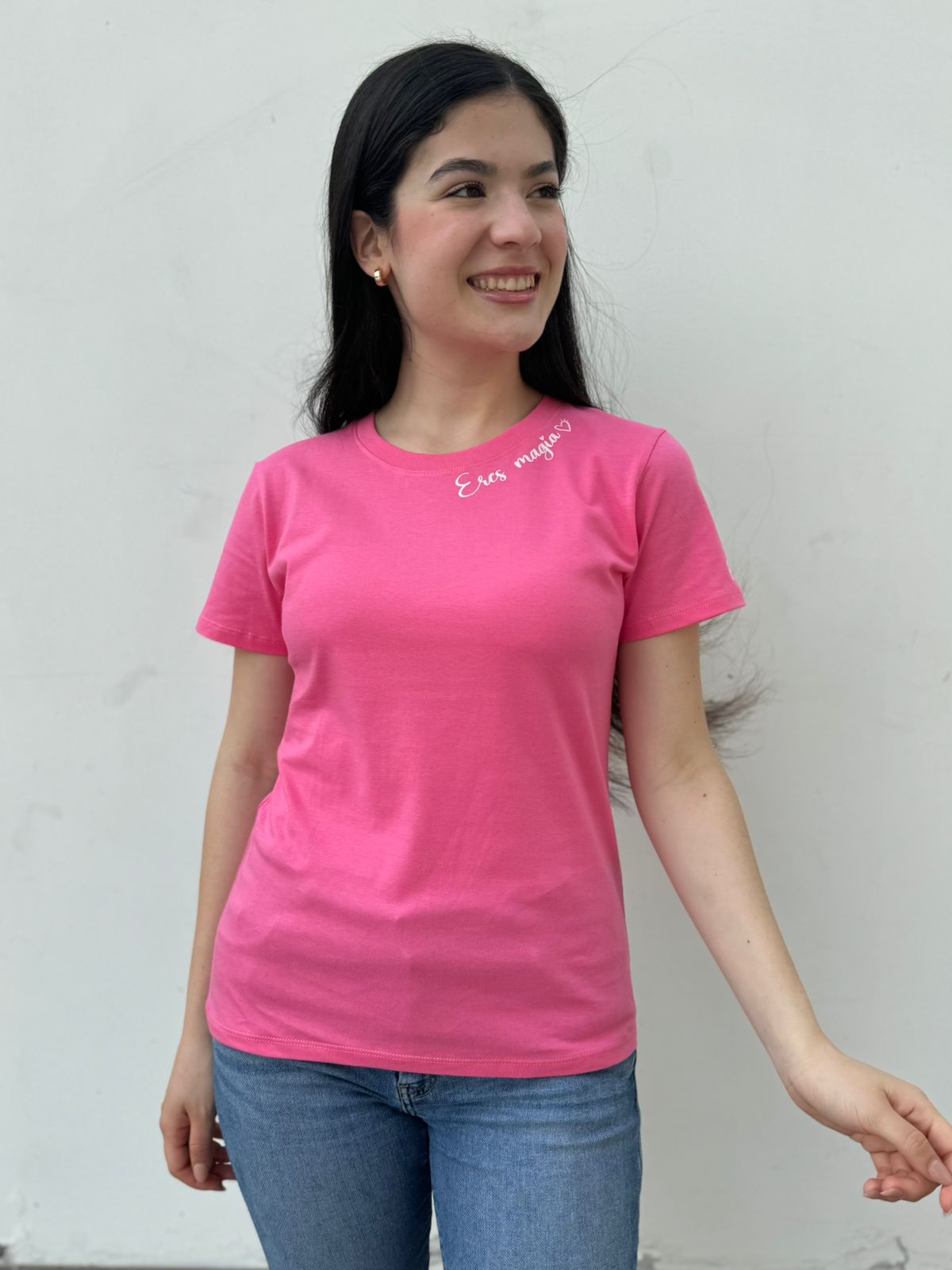 T-Shirt Eres magia - Chicle