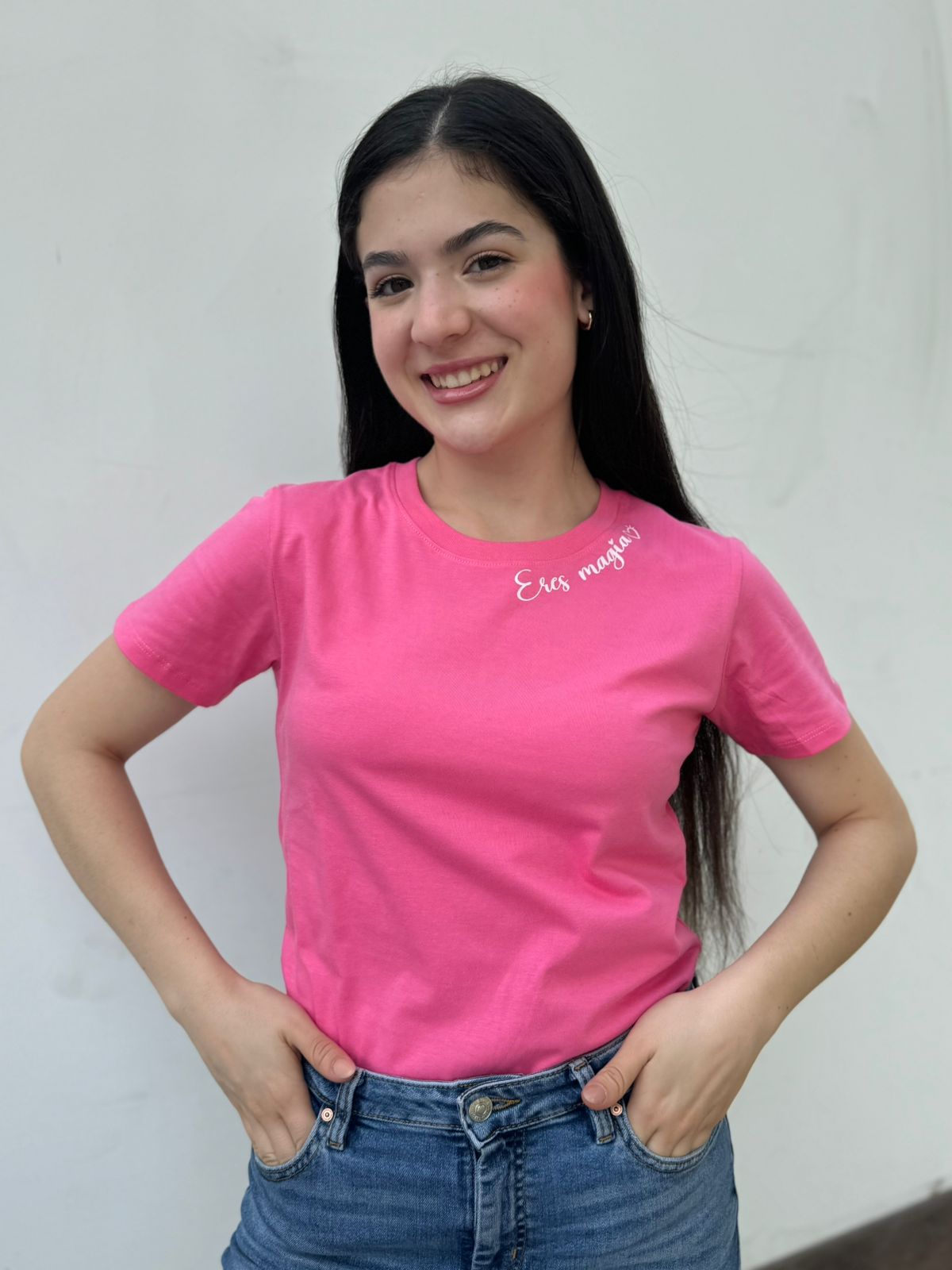 T-Shirt Eres magia - Chicle