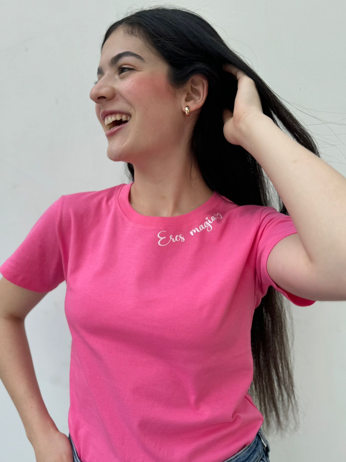 T-Shirt Eres magia - Chicle