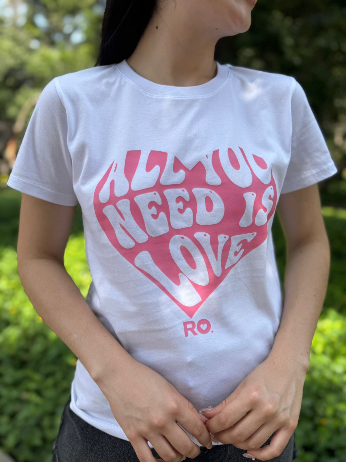 T-Shirt LOVE - Blanco