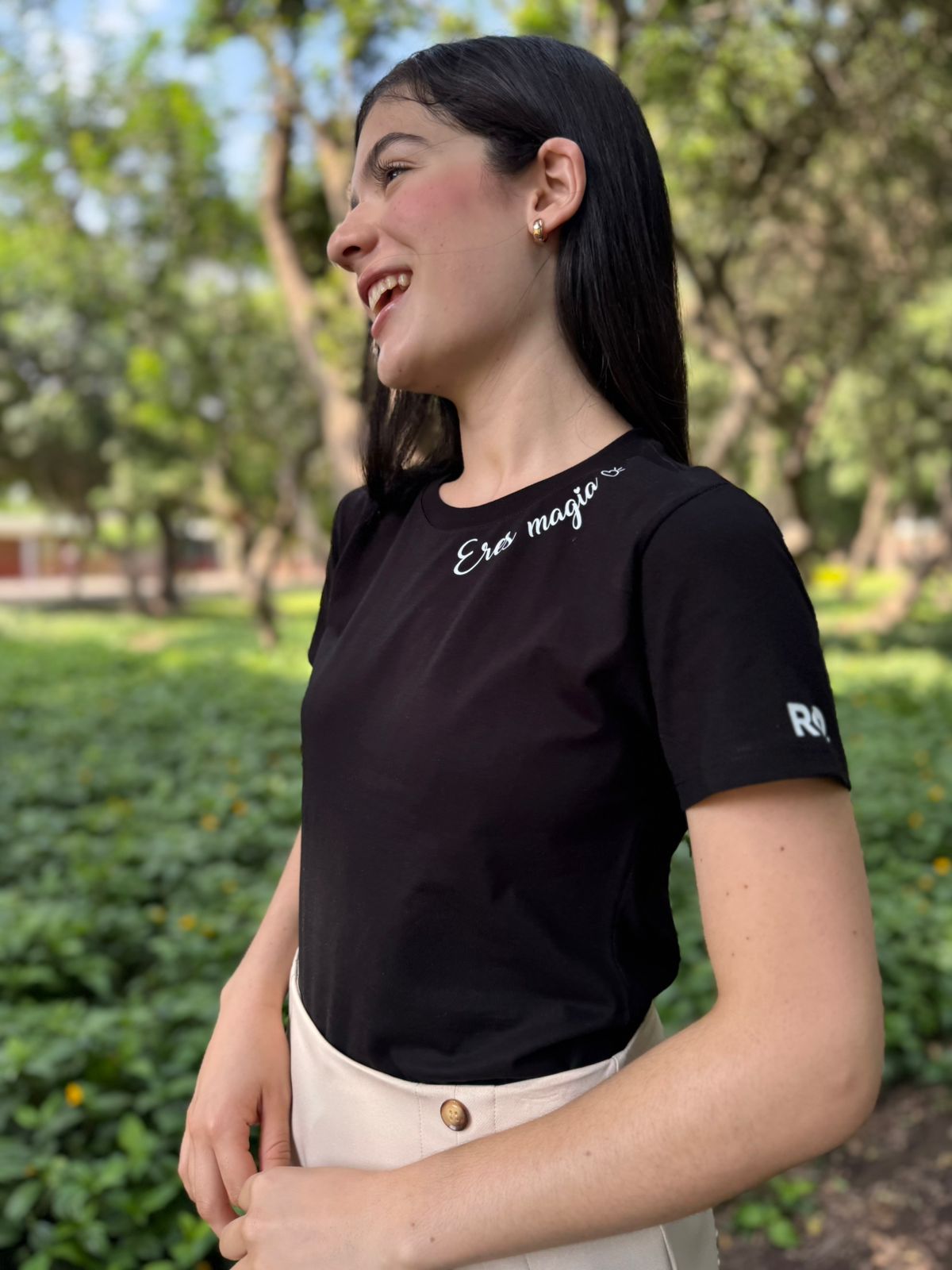 T-Shirt Eres Magia - Negro
