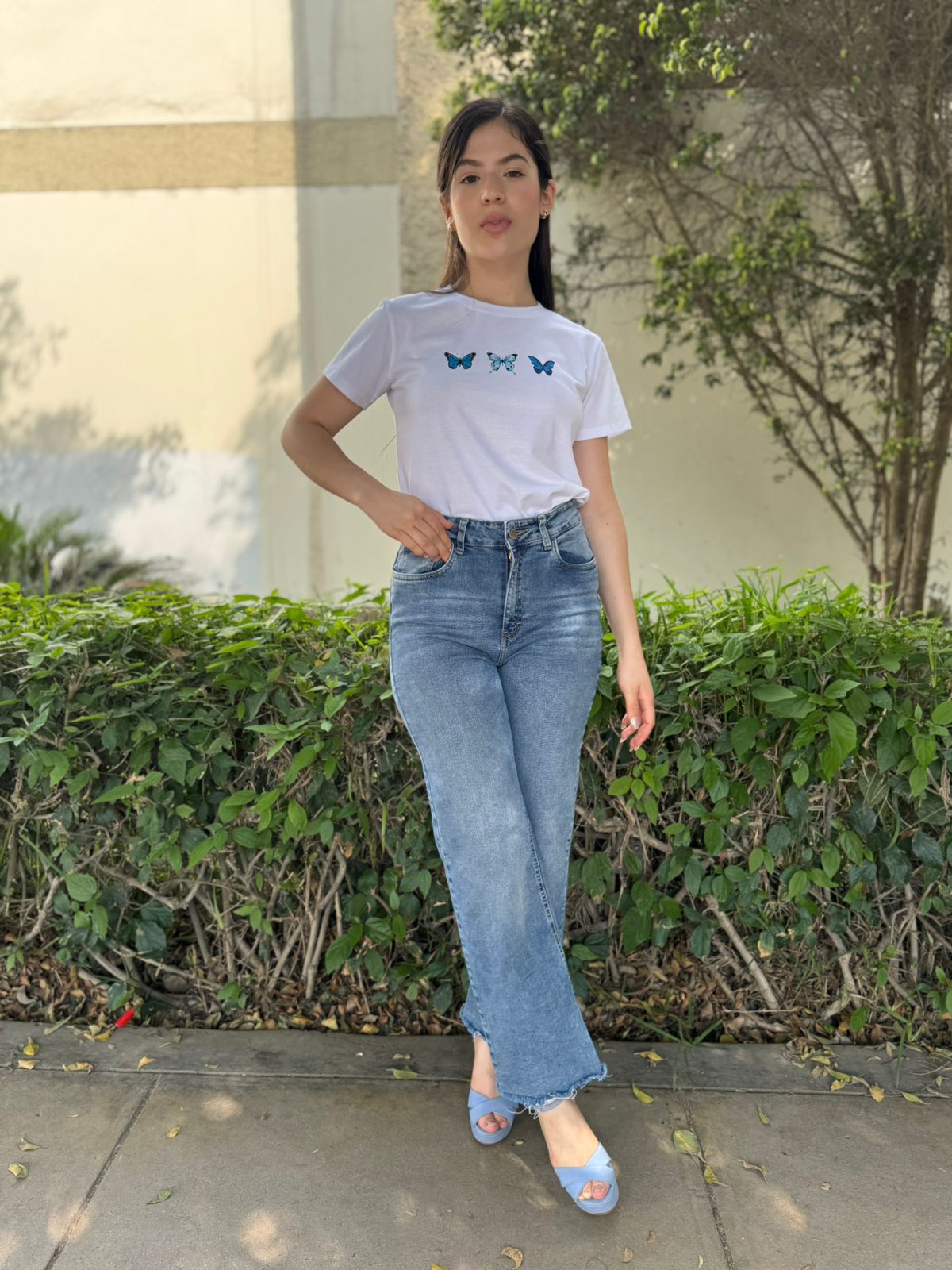 T-Shirt Mariposa - Blanco