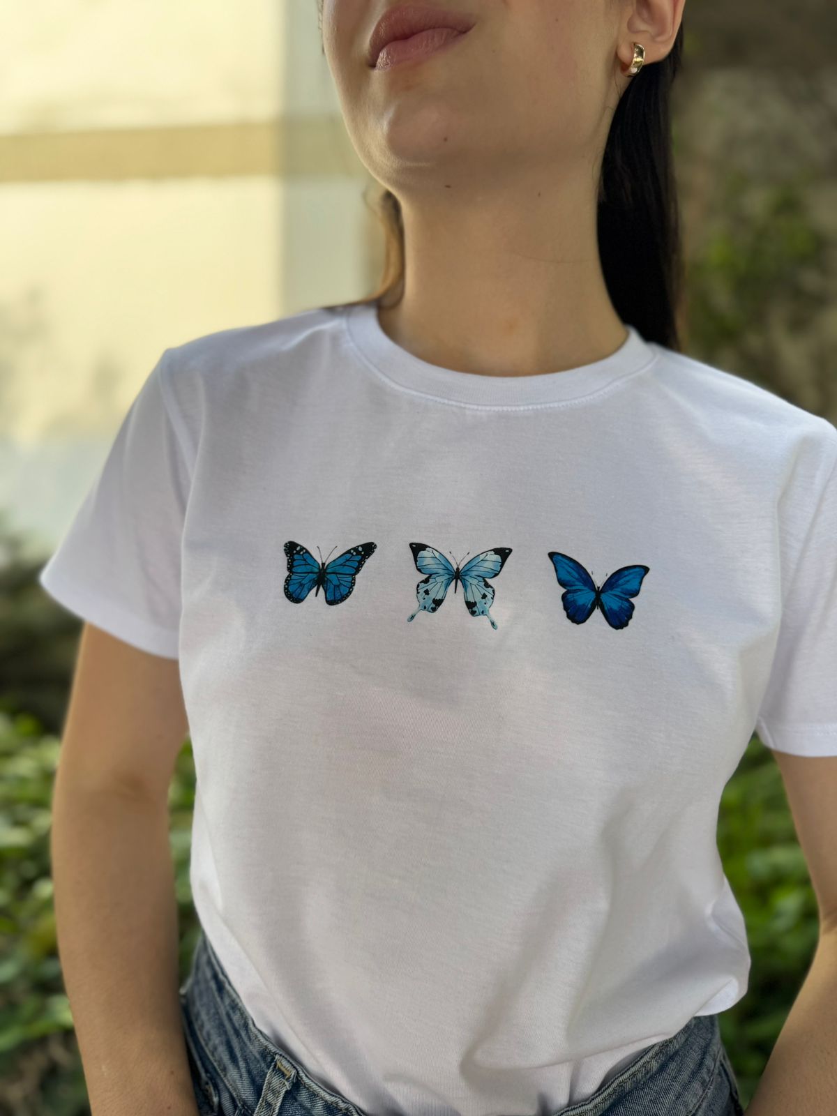 T-Shirt Mariposa - Blanco