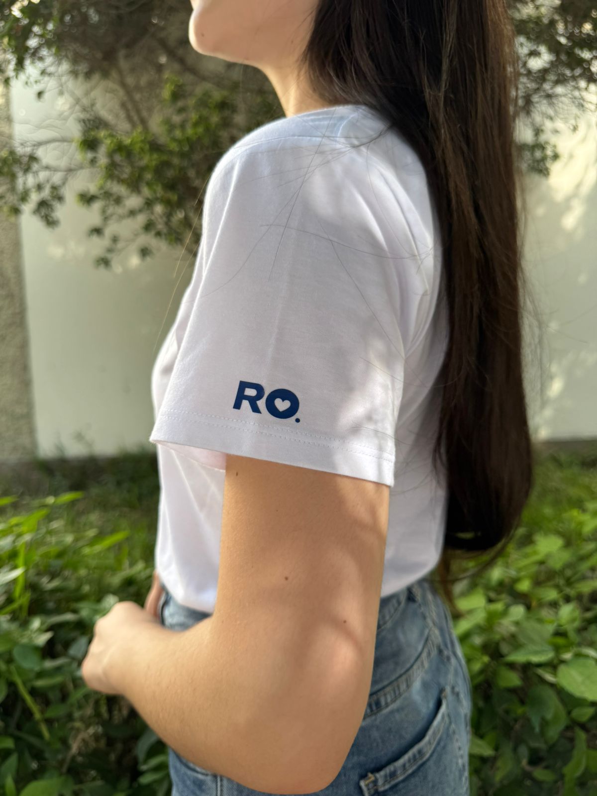 T-Shirt Lazo Azul - Blanco