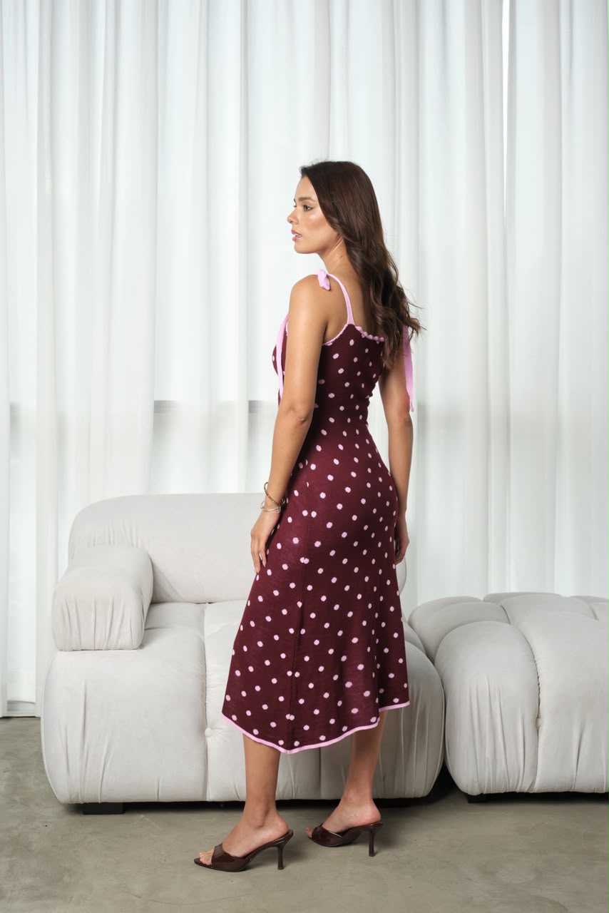 Vestido Adelene - Vino