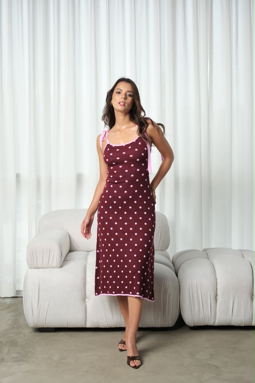 Vestido Adelene - Vino