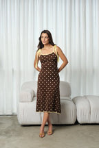 Vestido Adelene - Marrón