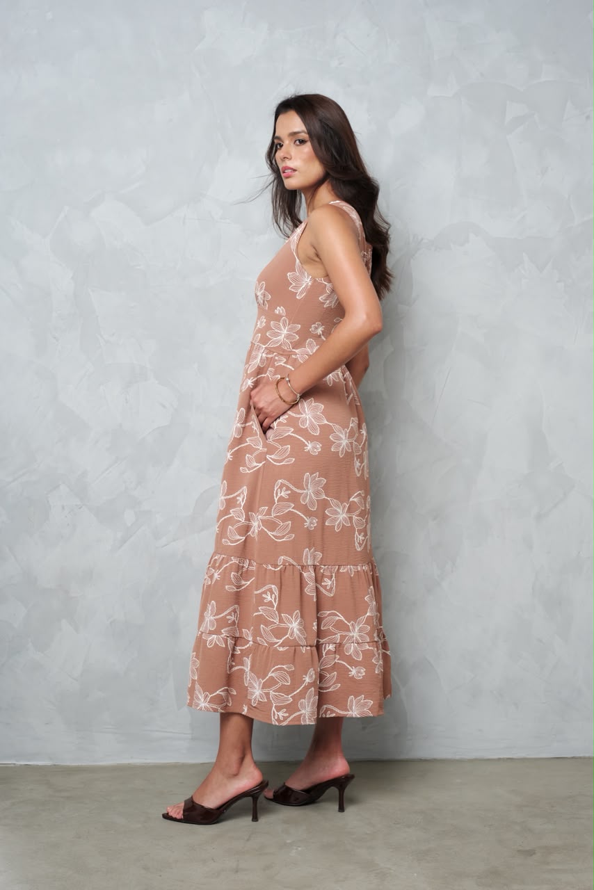 Vestido Jazzy - Beige