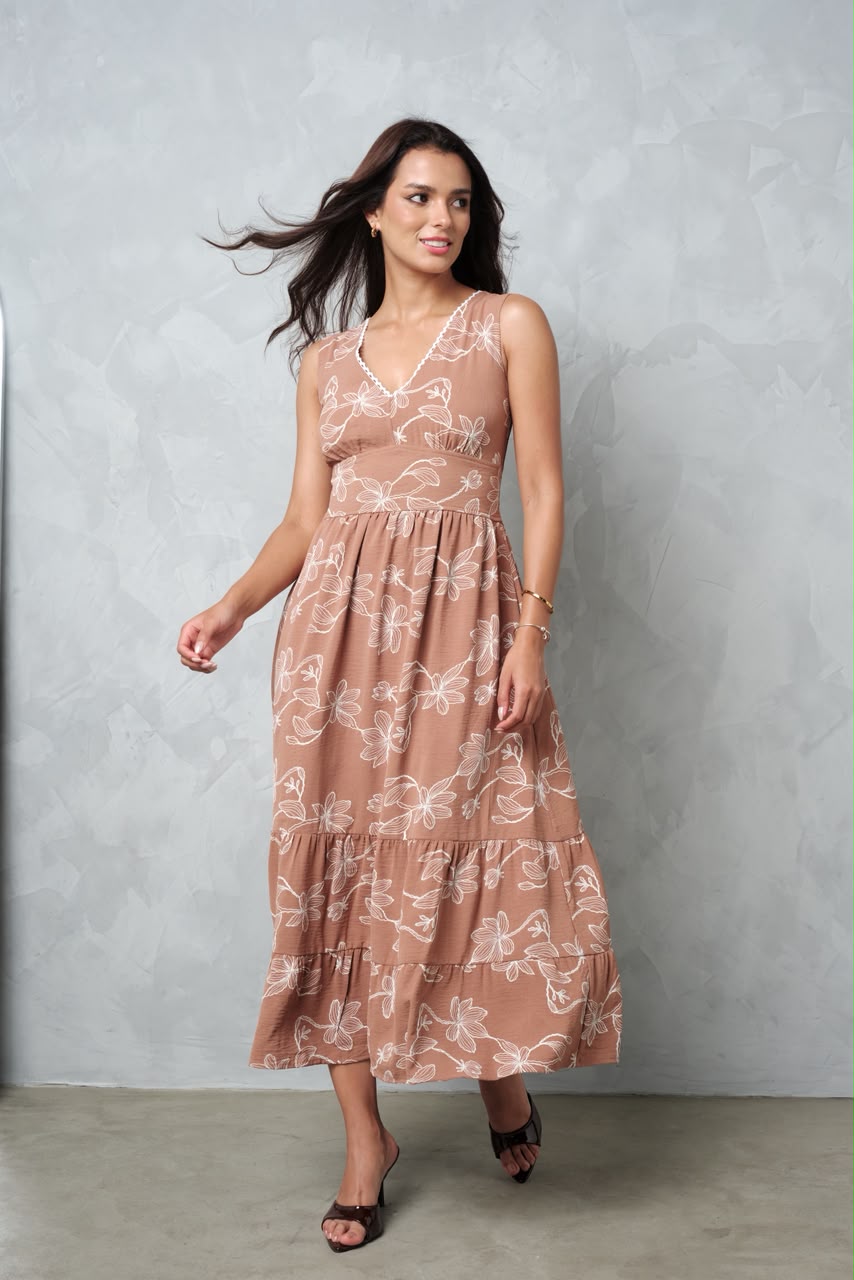 Vestido Jazzy - Beige