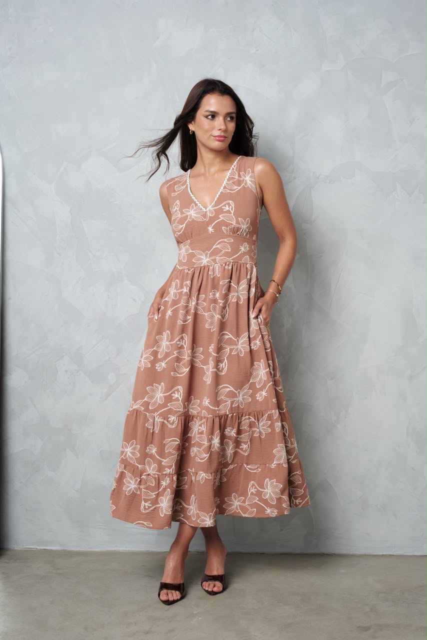 Vestido Jazzy - Beige