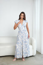 Vestido Alisson - Celeste floral