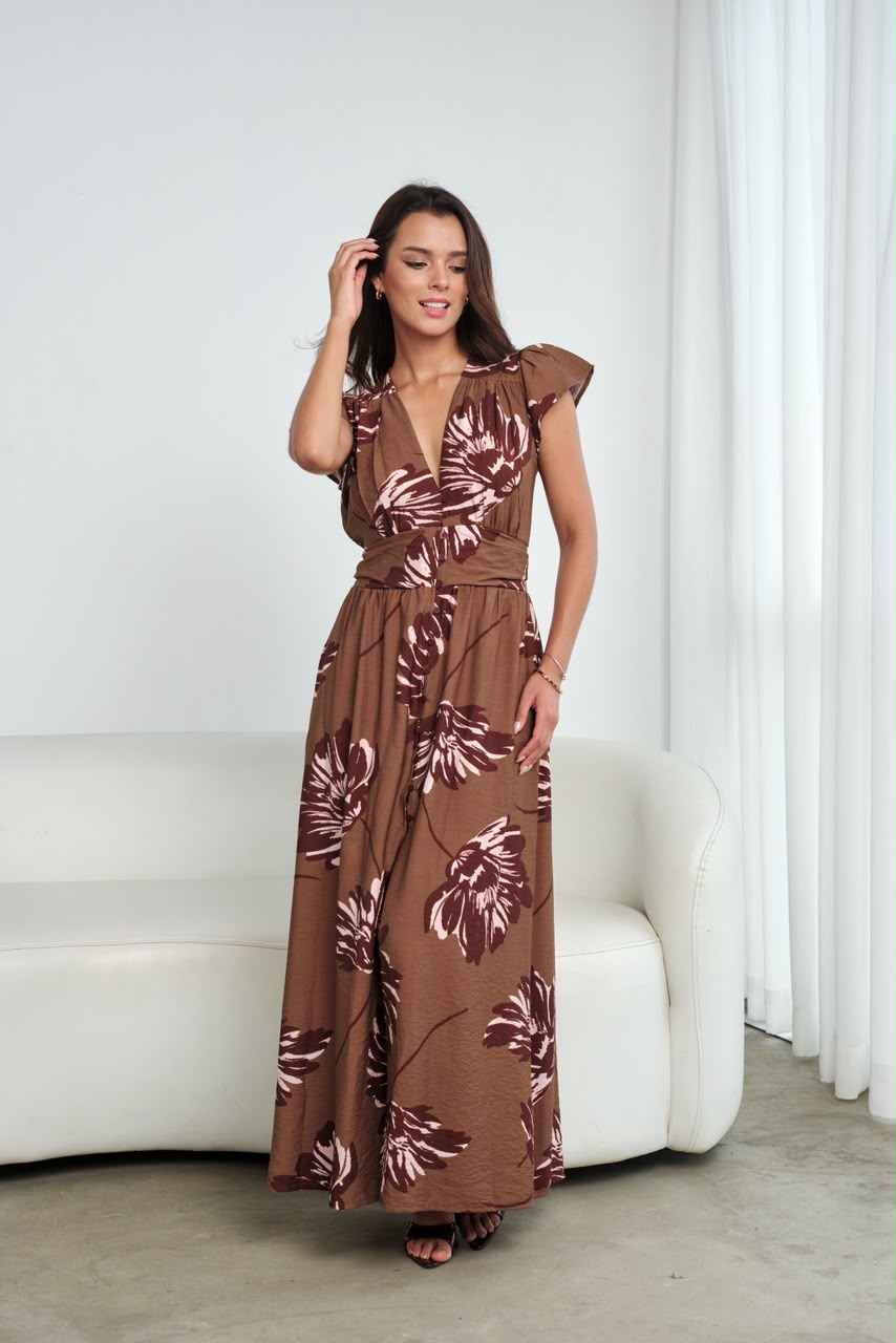 Vestido Alisson - Chocolate Flowers