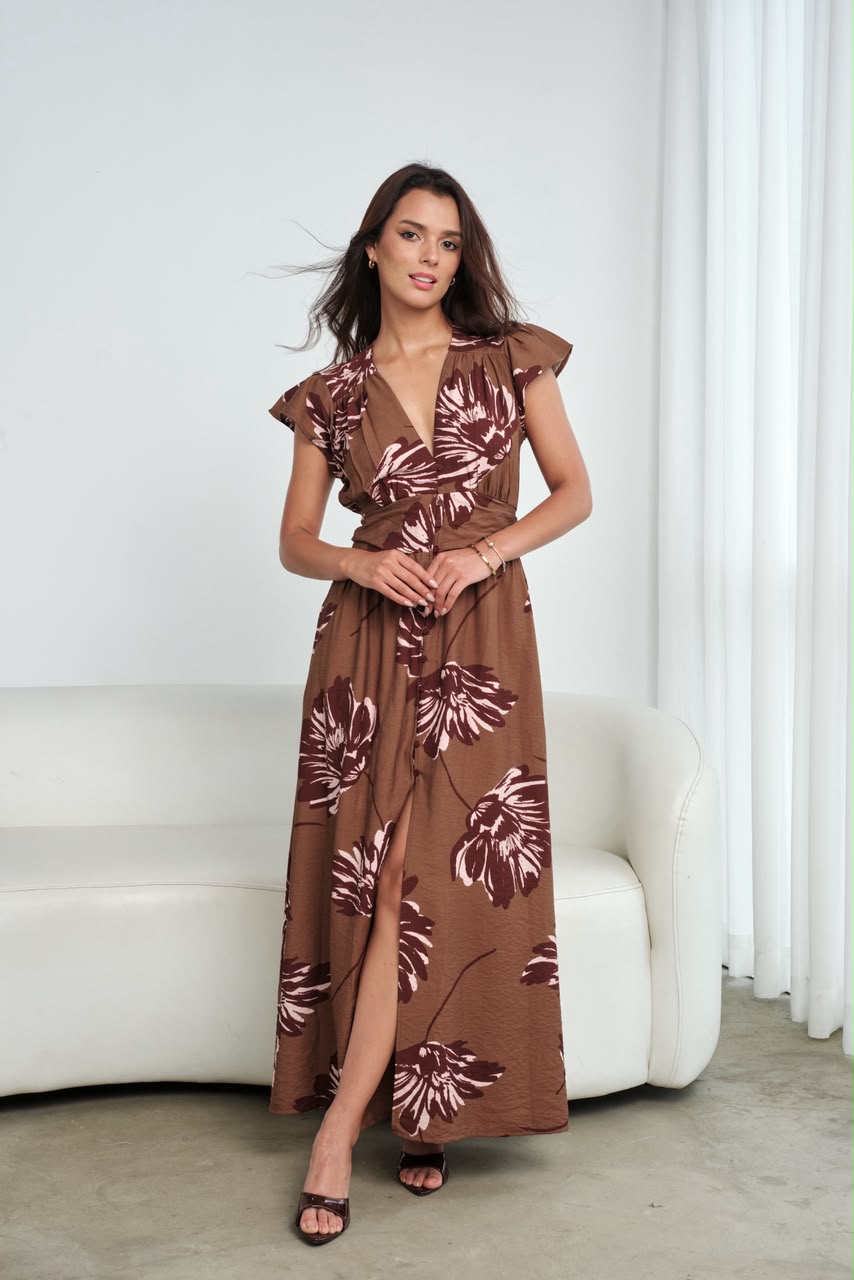 Vestido Alisson - Chocolate Flowers