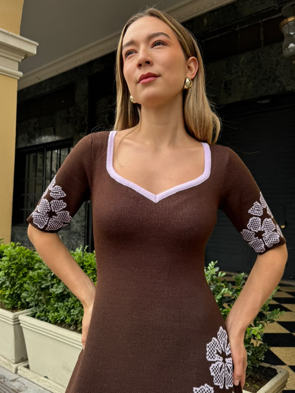 Vestido Marié - Marrón Lila