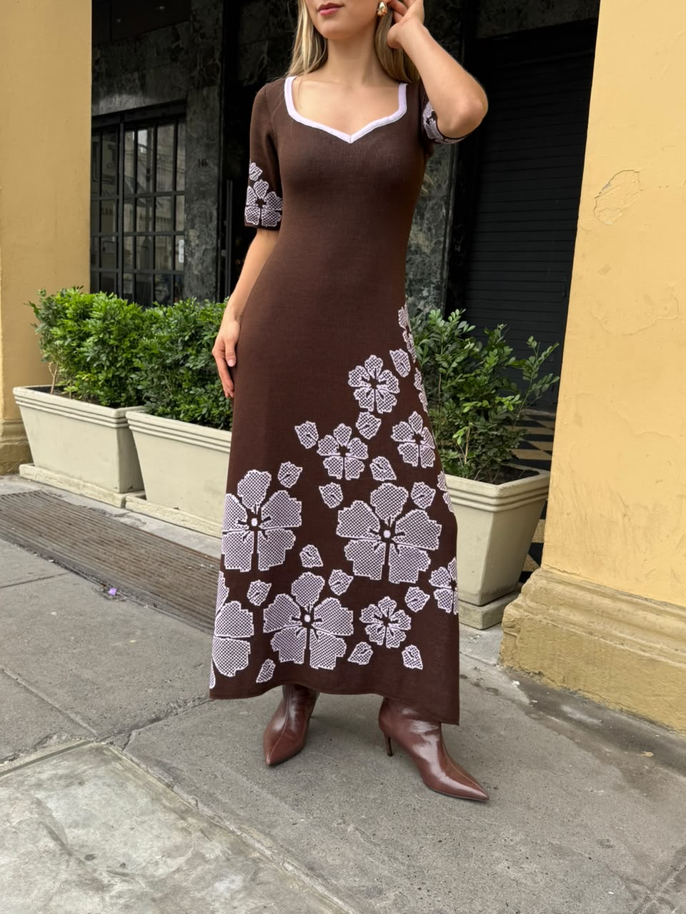 Vestido Marié - Marrón Lila