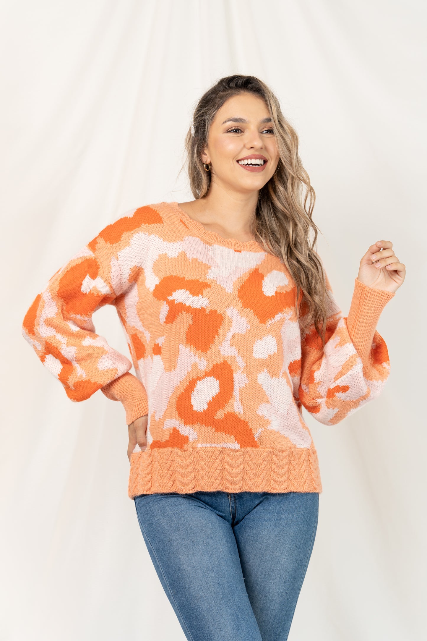 Chompa Claudia - Naranja